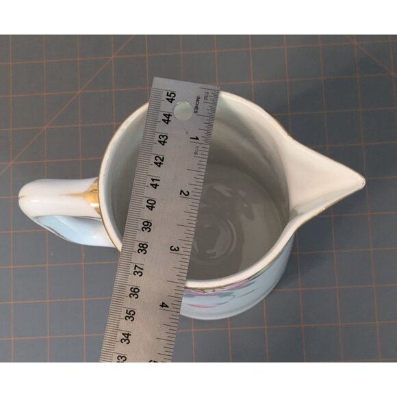 Noritake Azalea Porcelain Pitcher 28oz Floral Gold Trim 5.75" Japan Juice jug mi - Picture 14 of 15